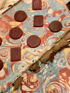 Antique French 1800s Carved Carnelian Monograms