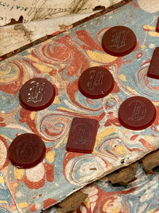 Antique French 1800s Carved Carnelian Monograms