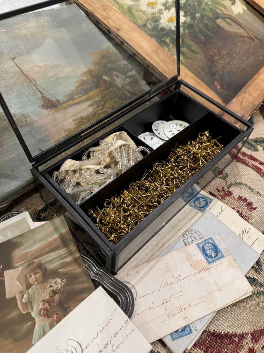 Leaded Glass Box with Galvanized Insert – Monahan Papers