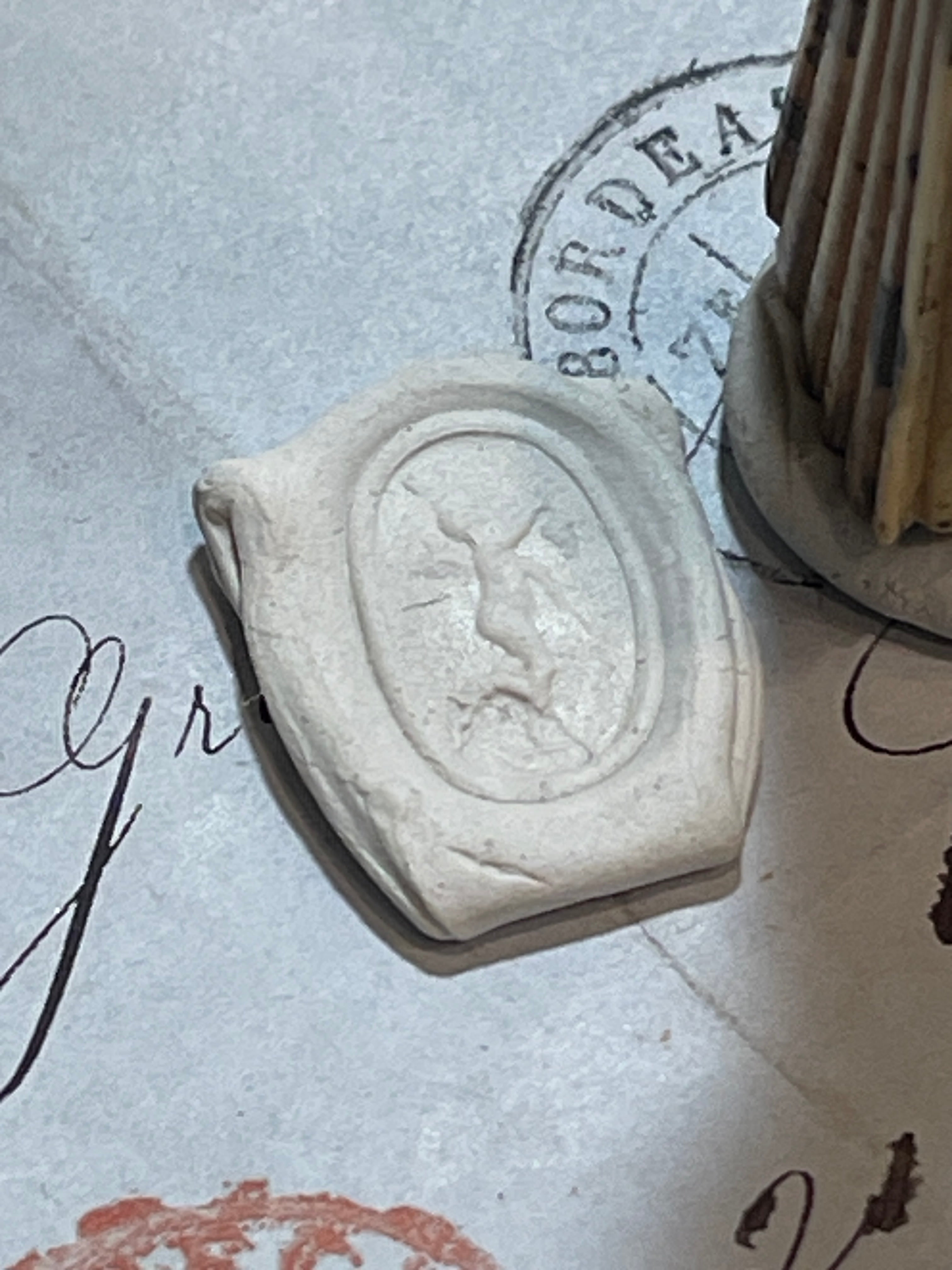 Beautiful Antique 1800's Cherub Seal