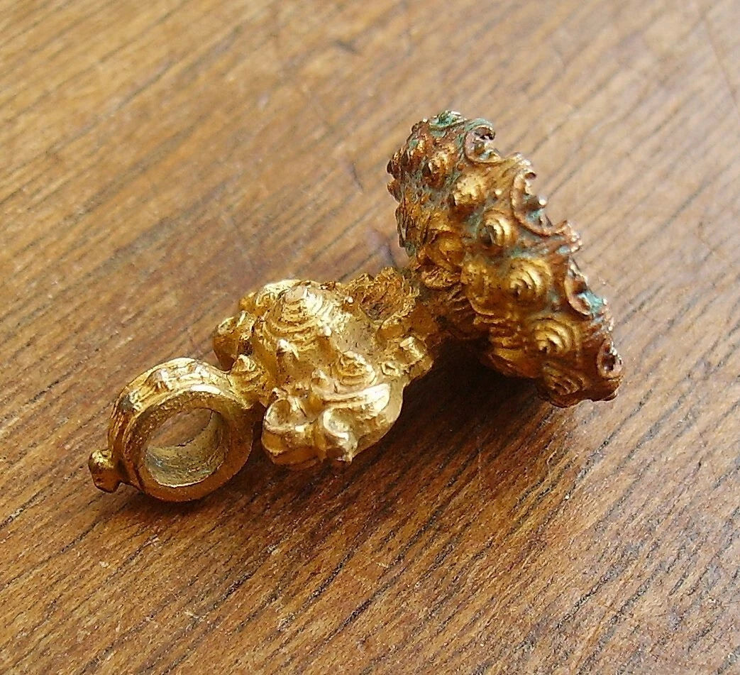 Antique Victorian Black Onyx Motto Chicken Intaglio Seal