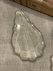 Antique French 3" Pendalogue Crystal Prisms