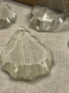 Antique French 3" Pendalogue Crystal Prisms