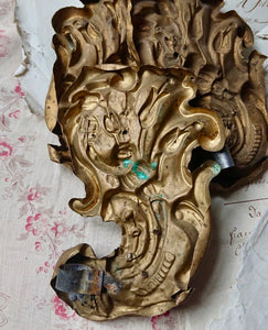19th Century French Gilded Tole Cache Clous