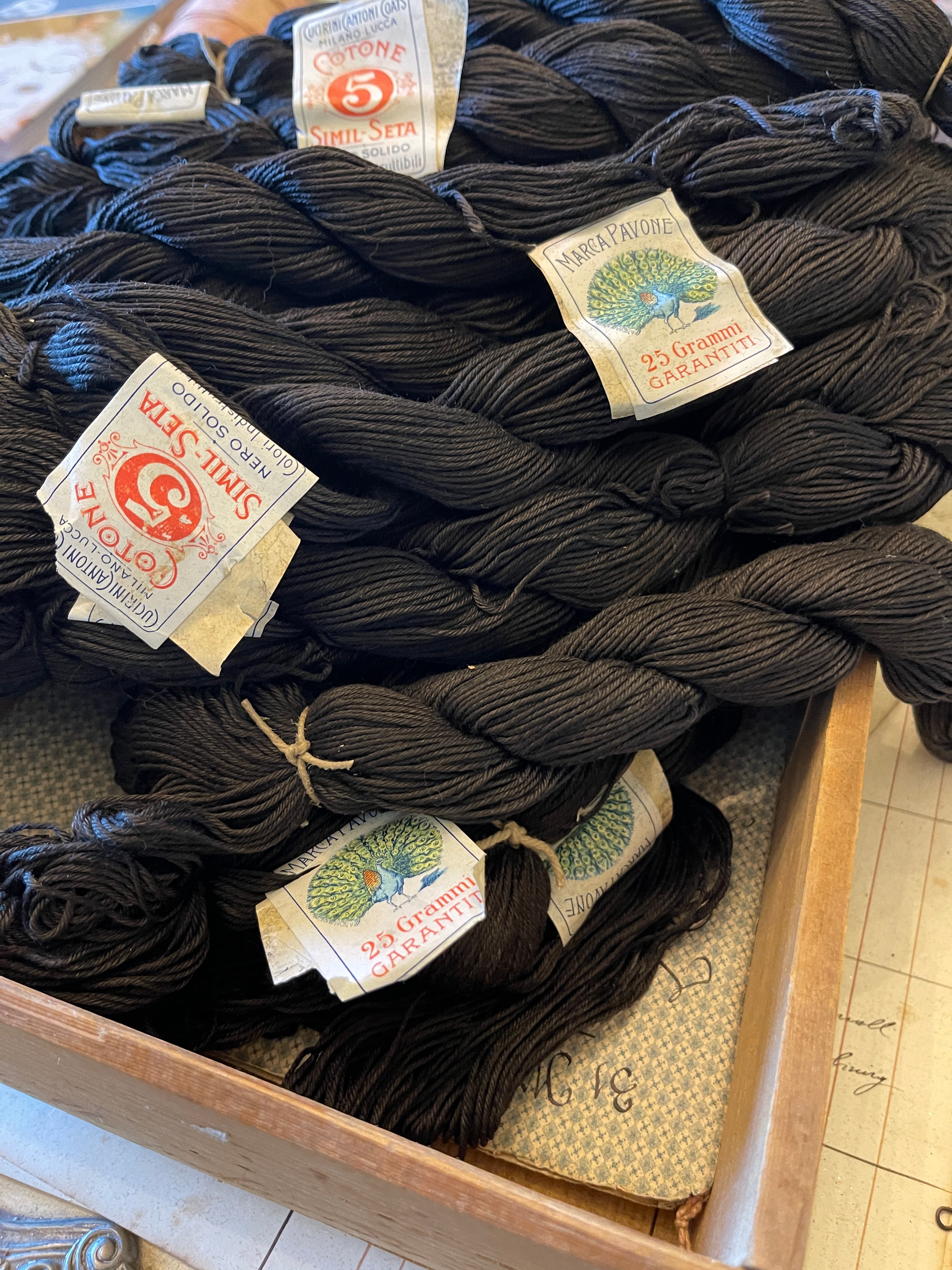 Haberdashery Collection of Antique Italian Cantoni Coats Thread