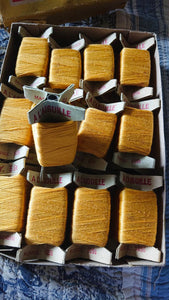 Antique Haberdashery Collection of Yellow Coton Mercerise