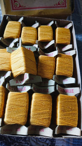 Antique Haberdashery Collection of Yellow Coton Mercerise