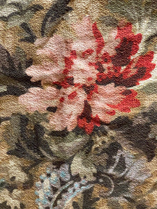 Beautiful 1800's Cotton Weave Floral *
