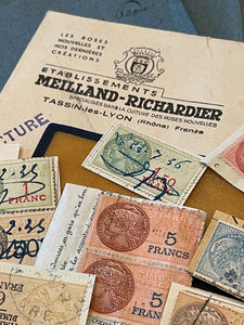 Antique French Envelope with Misc. Ephemera