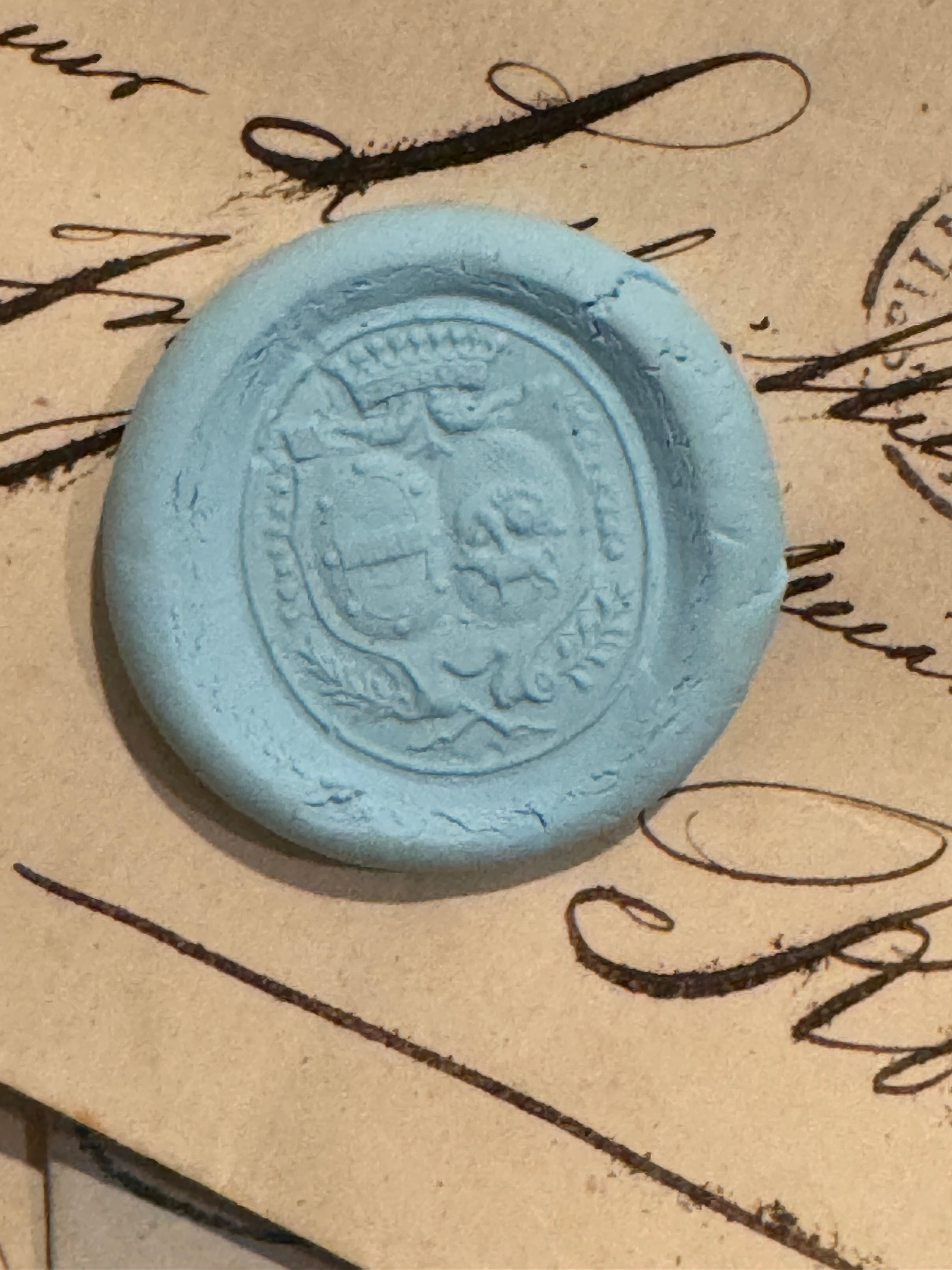 Antique 1800's French Armorial Seal