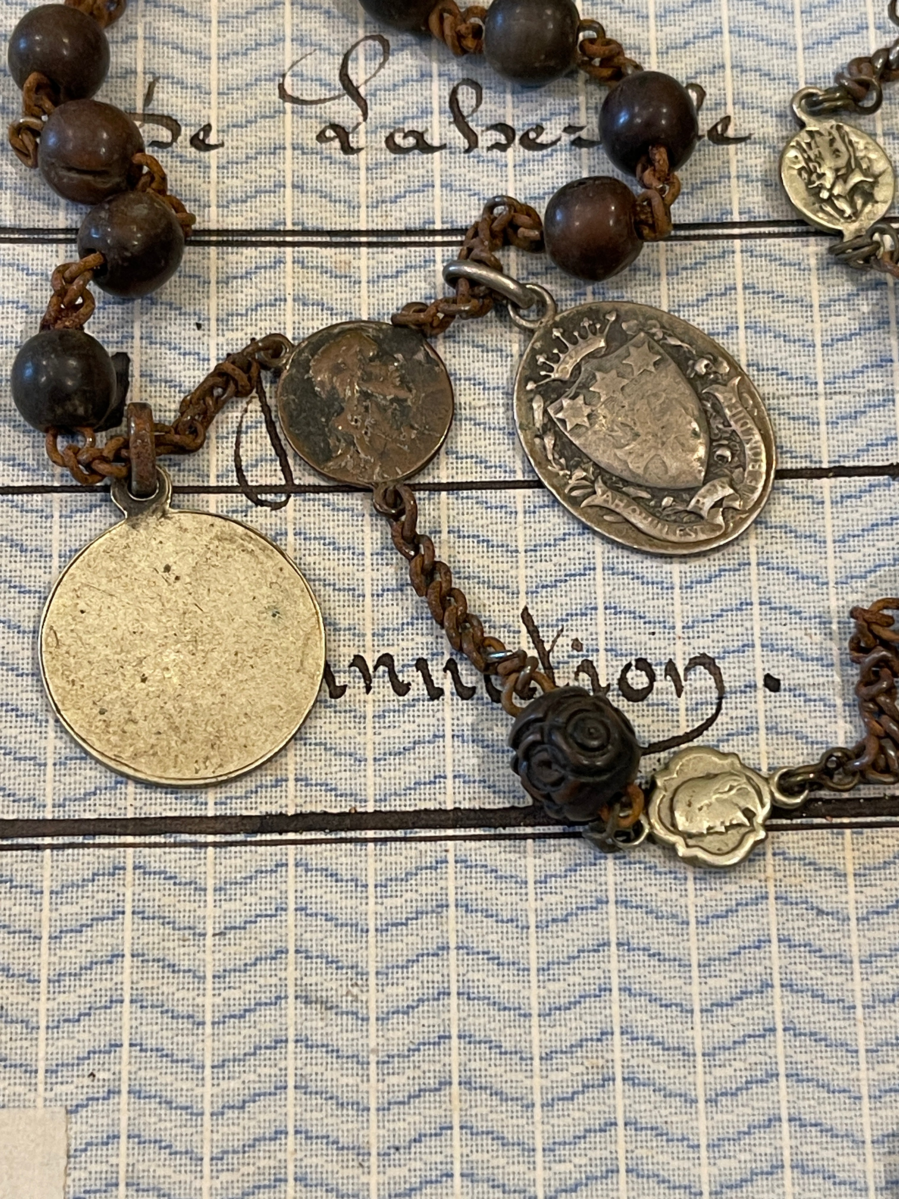Rosary and Small Medals