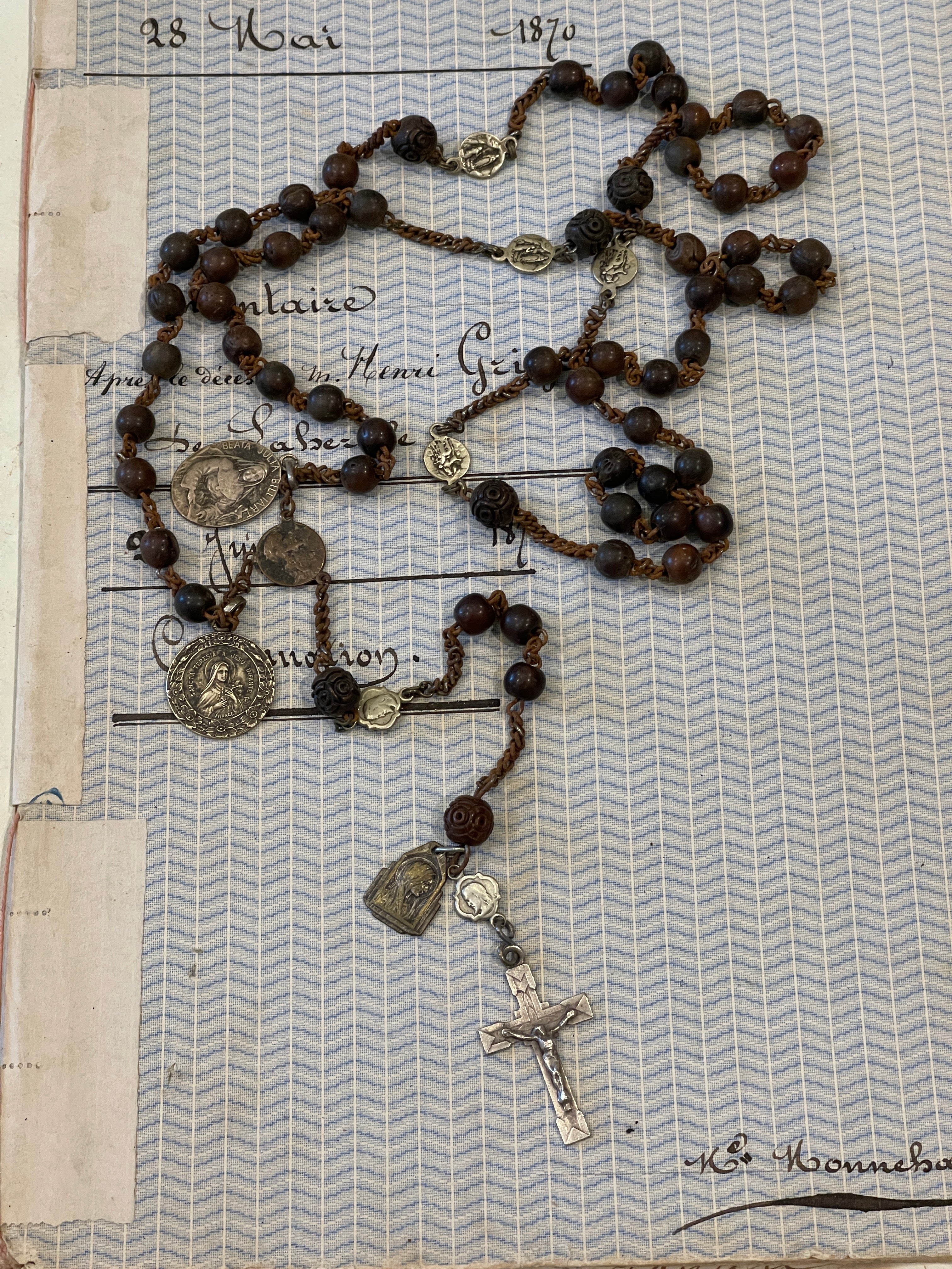 Rosary and Small Medals
