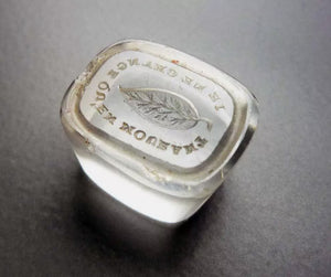 Antique Georgian Intaglio Seal  - "I ONLY CHANGE IN DEATH"