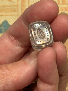 Antique Georgian Intaglio Seal  - "I ONLY CHANGE IN DEATH"