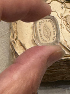 Antique Georgian Intaglio Seal  - "I ONLY CHANGE IN DEATH"