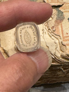 Antique Georgian Intaglio Seal  - "I ONLY CHANGE IN DEATH"