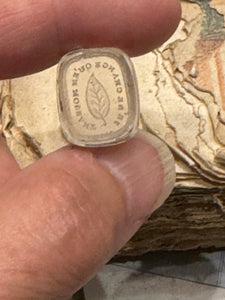 Antique Georgian Intaglio Seal  - "I ONLY CHANGE IN DEATH"
