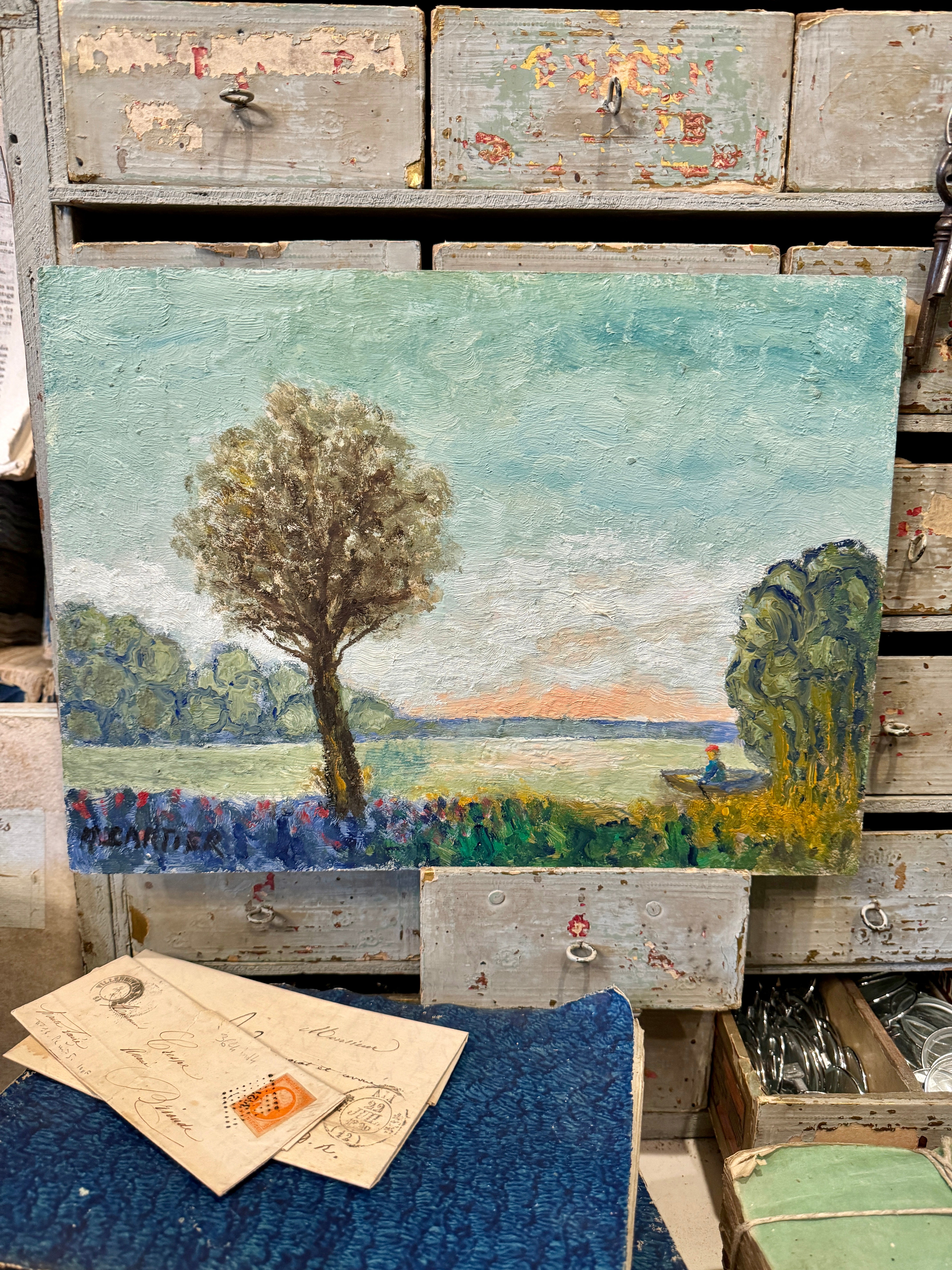 Original French Oil Painting