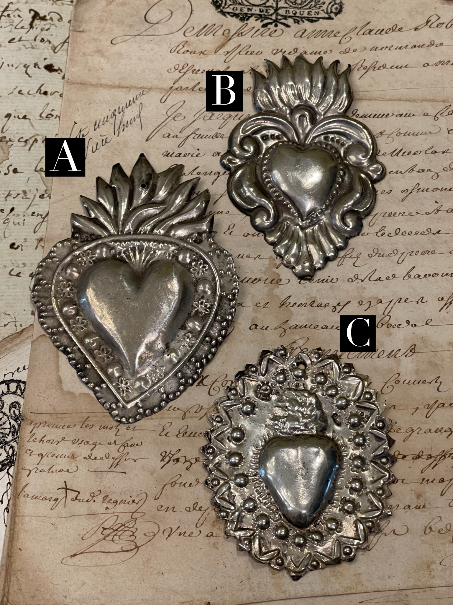 Original Antique Ex Voto's from France and Italy - EXH1