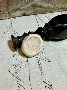 Antique Eagle Crest Seal Stamp Circa 1800s