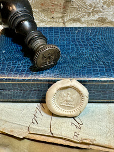 Antique Eagle Crest Seal Stamp Circa 1800s