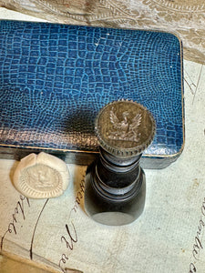 Antique Eagle Crest Seal Stamp Circa 1800s