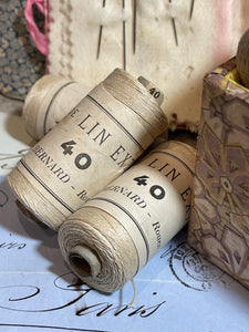 Haberdashery collection of Ecru Fil De Lin Thread