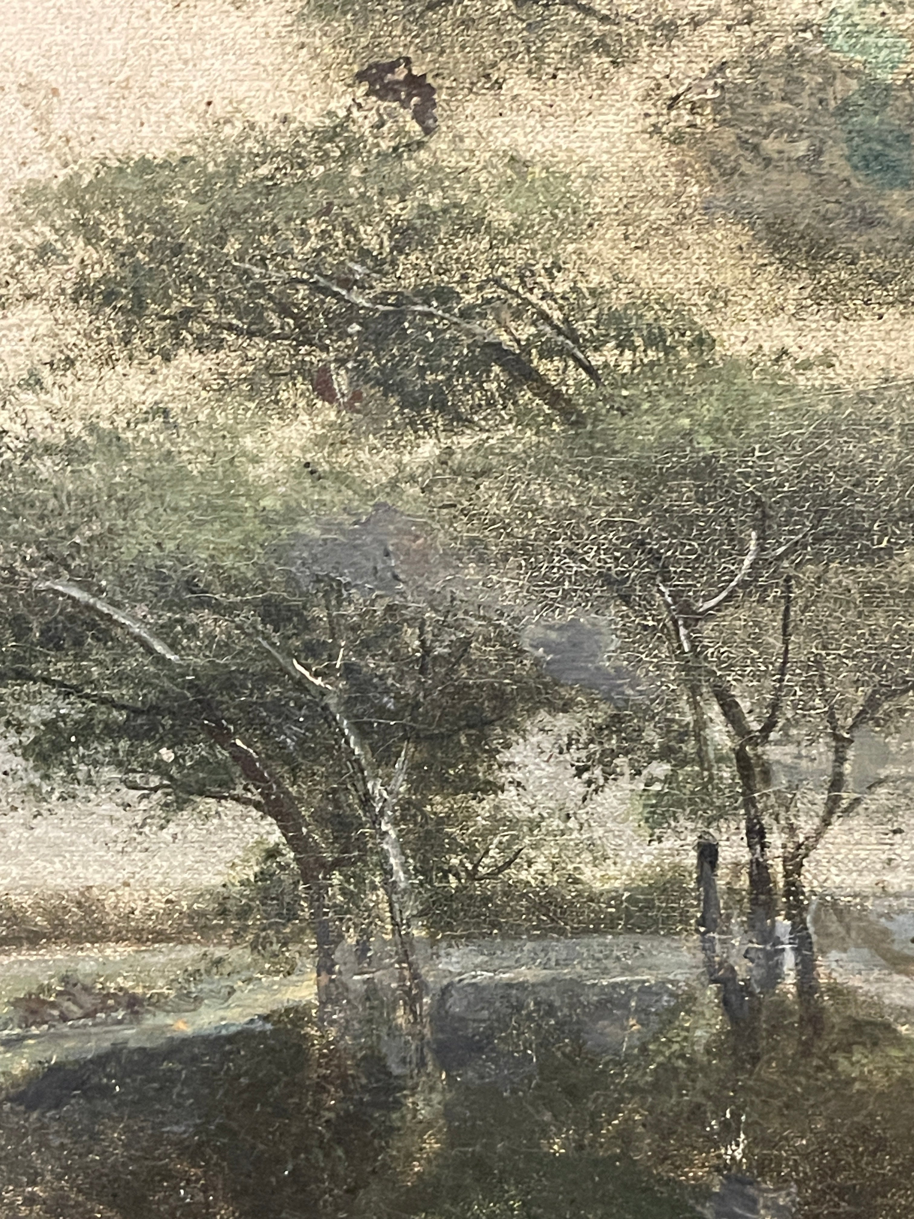 Original Antique French Oil Painting