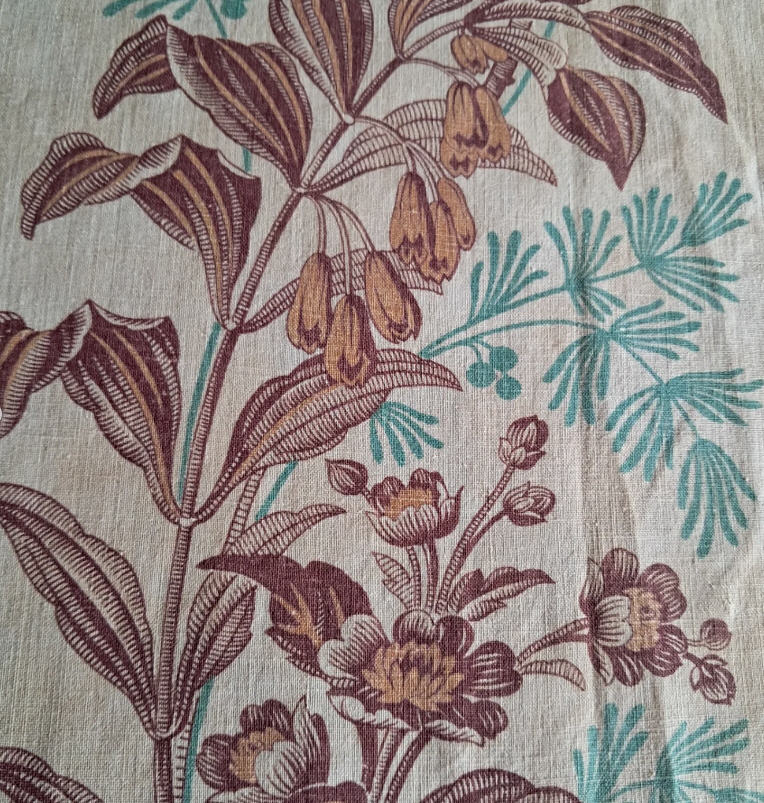 Antique French Cotton Panel