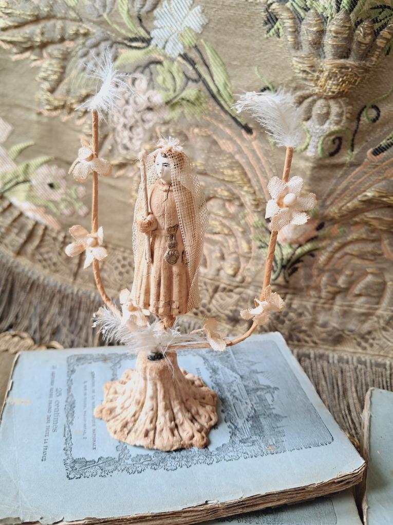 Antique 1800s French First Communion Figure