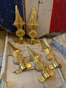 Antique French RF Rebublique Finials