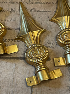 Antique French RF Rebublique Finials