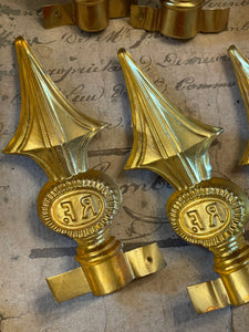 Antique French RF Rebublique Finials