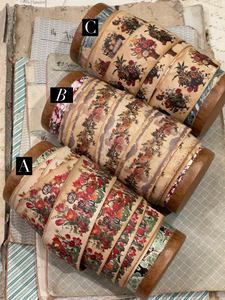 Exclusive Monahan Papers Floral Ribbon Trims