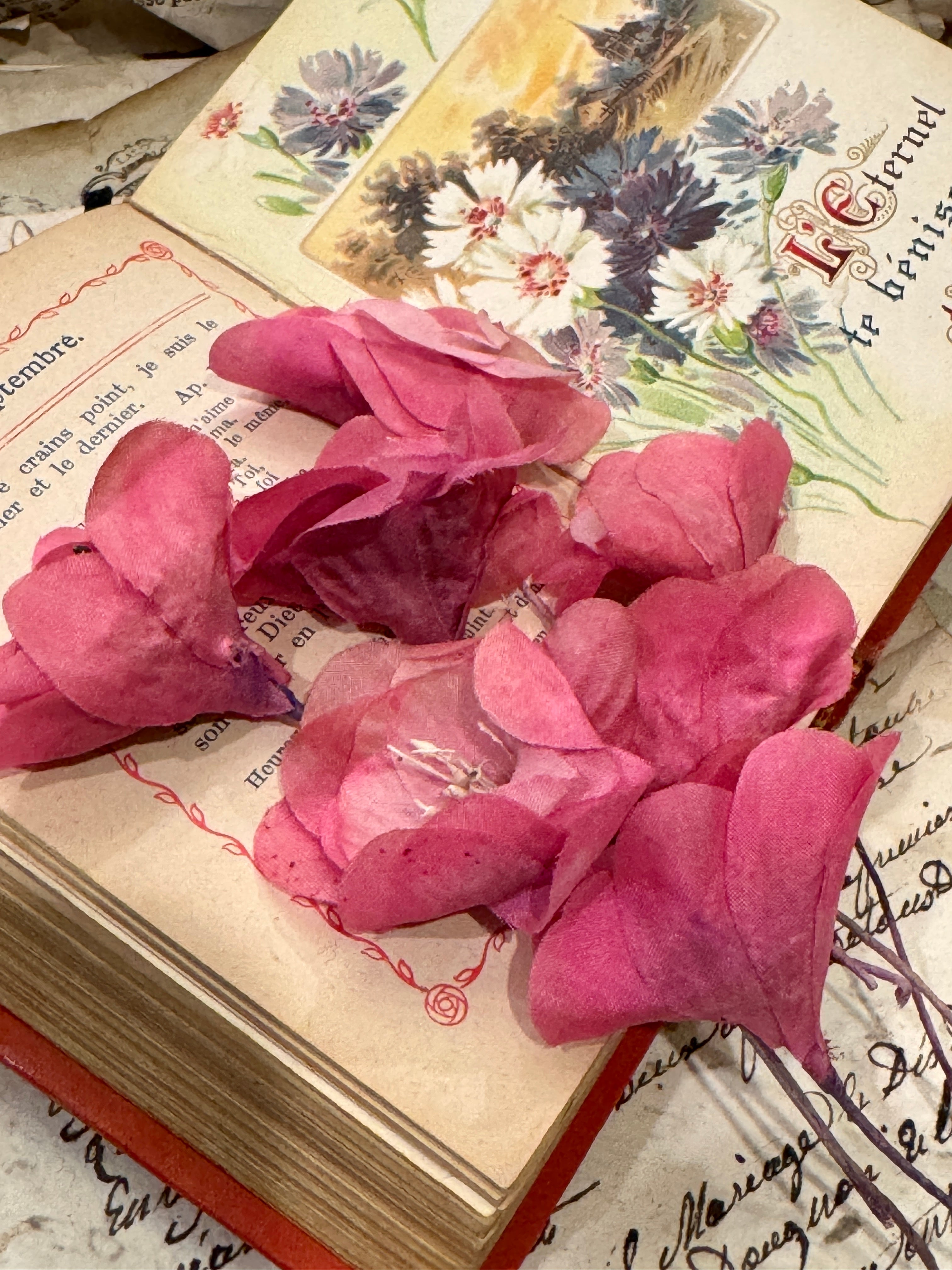 Antique Pink French Flowers