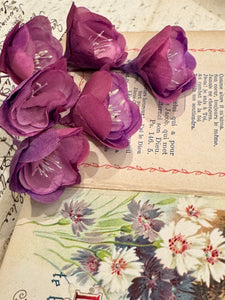 Antique Purple French Flowers