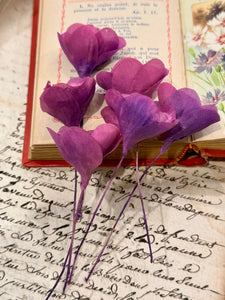 Antique Purple French Flowers