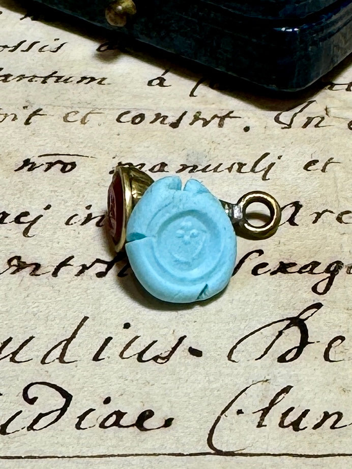 1800s Antique Forget Me Not Seal Stamp