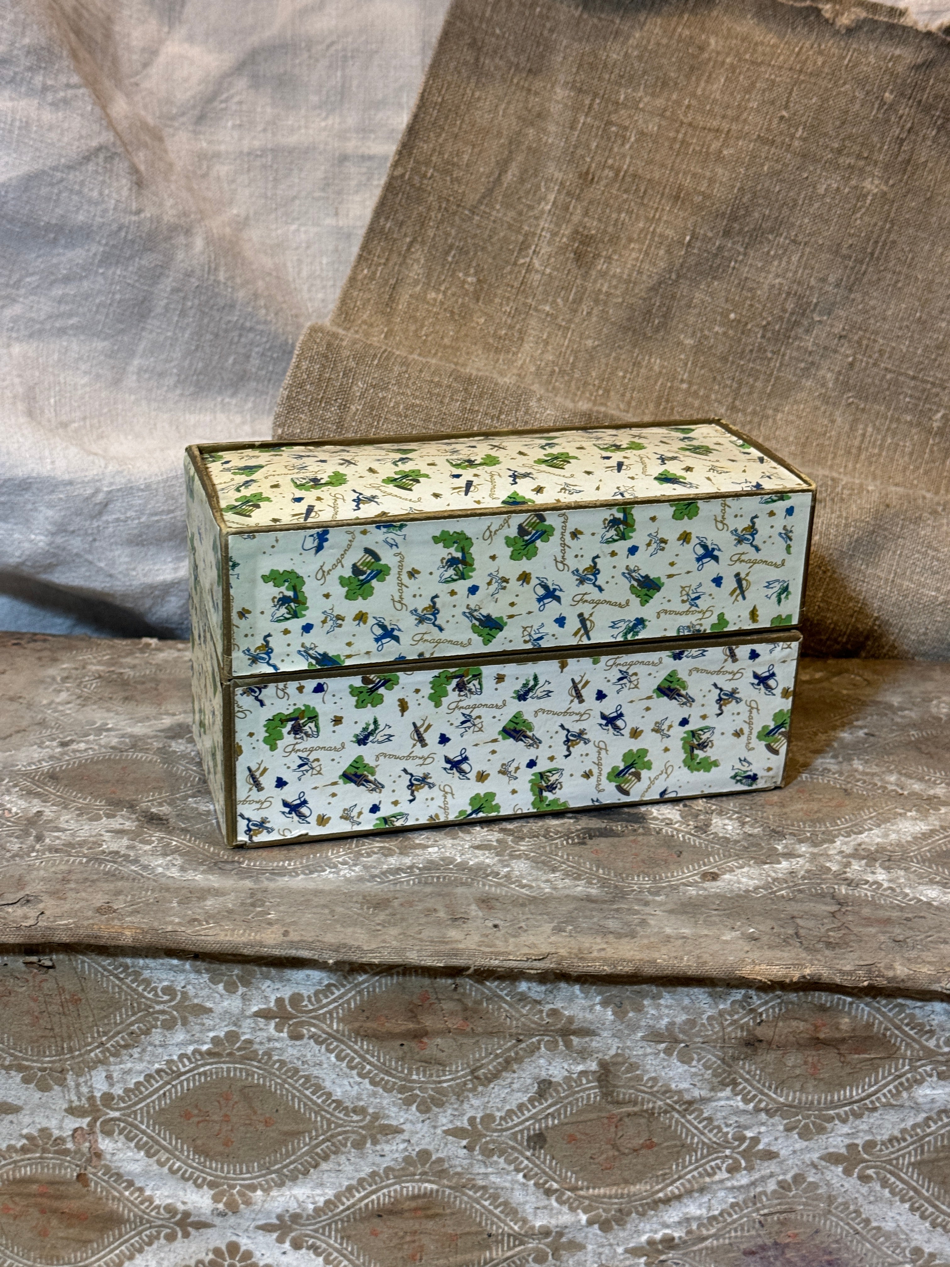 Rare 1930s Fragonard Box Sample Set of Parfum or Perfume