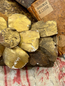 1800's French Gilt Wood Fragment with Floral