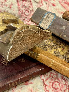 1800's French Gilt Wood Fragment with Floral