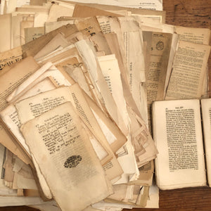 50 Original Book Pages from our France shipment - 1800's - early 1900's