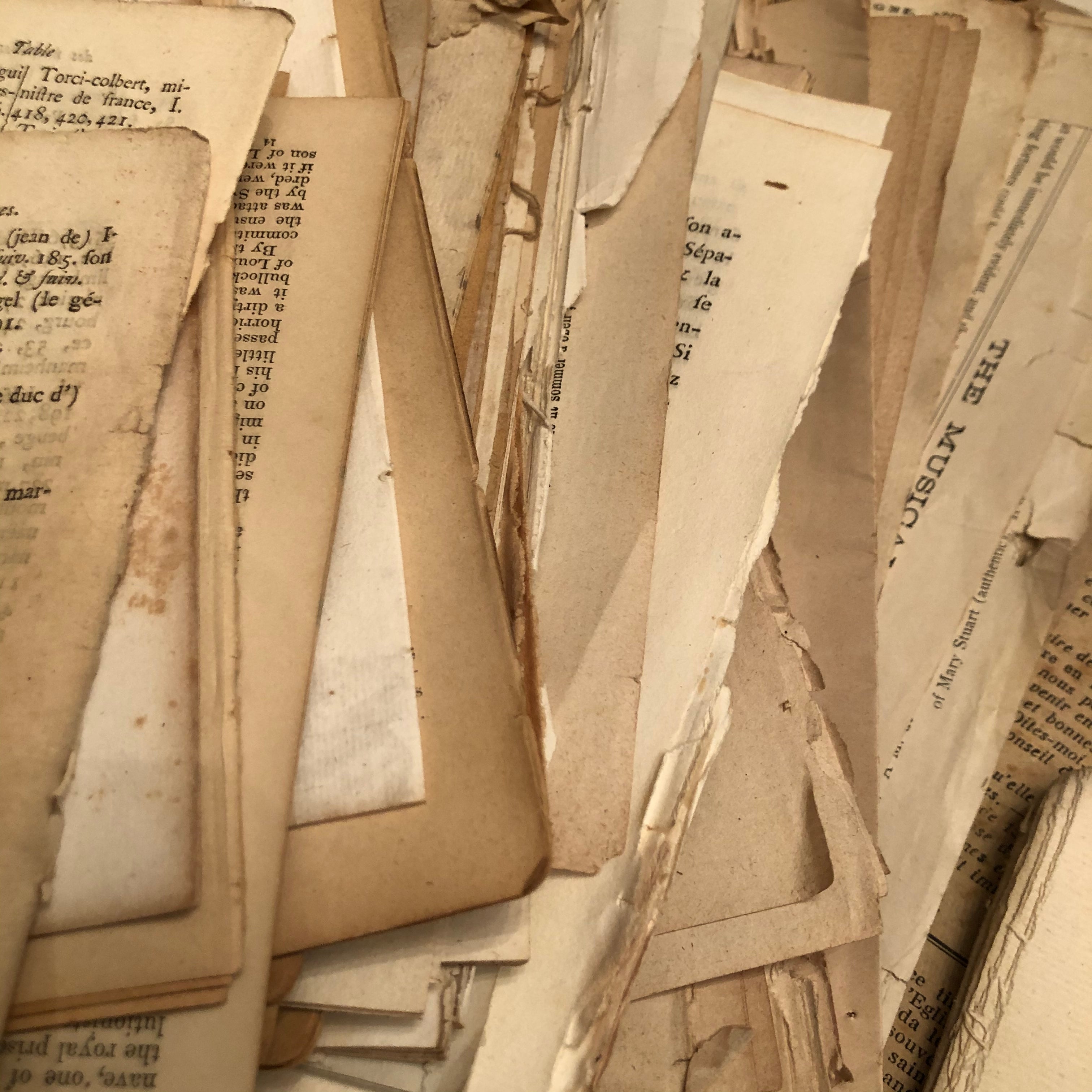 50 Original Book Pages from our France shipment - 1800's - early 1900's