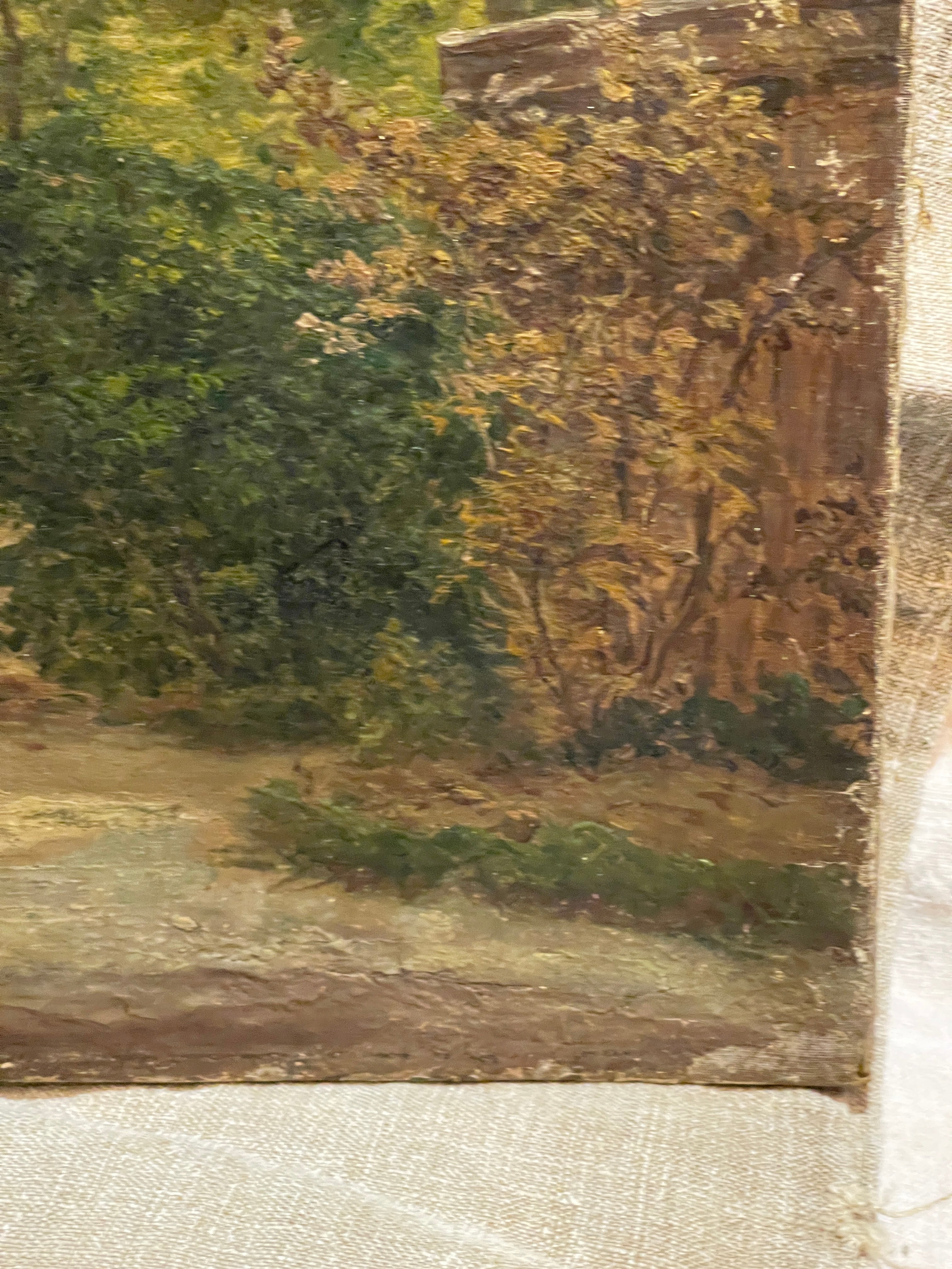 Original Antique French Oil Painting on Canvas early 1800's