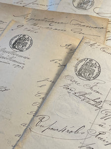 Antique French Document Pages
