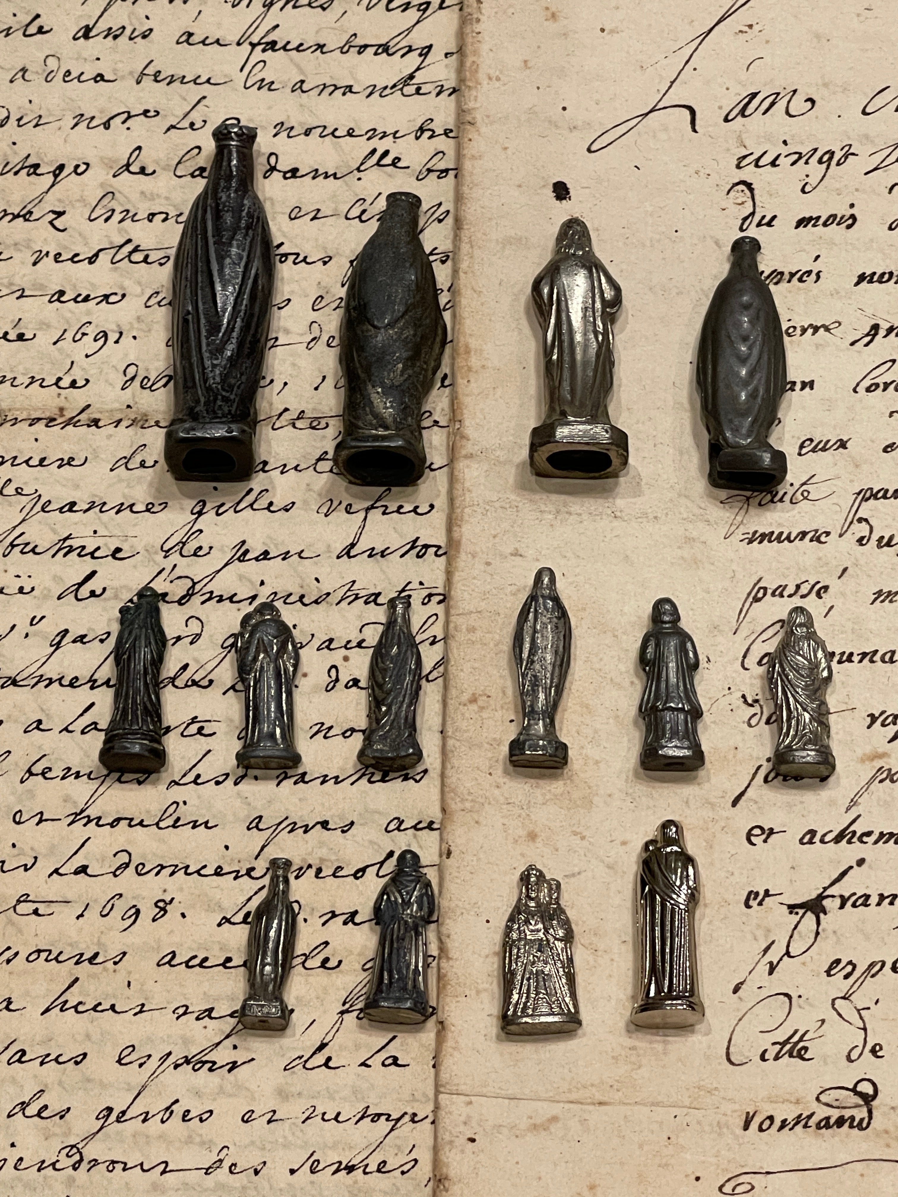 Antique and Vintage French Pocket Shrines