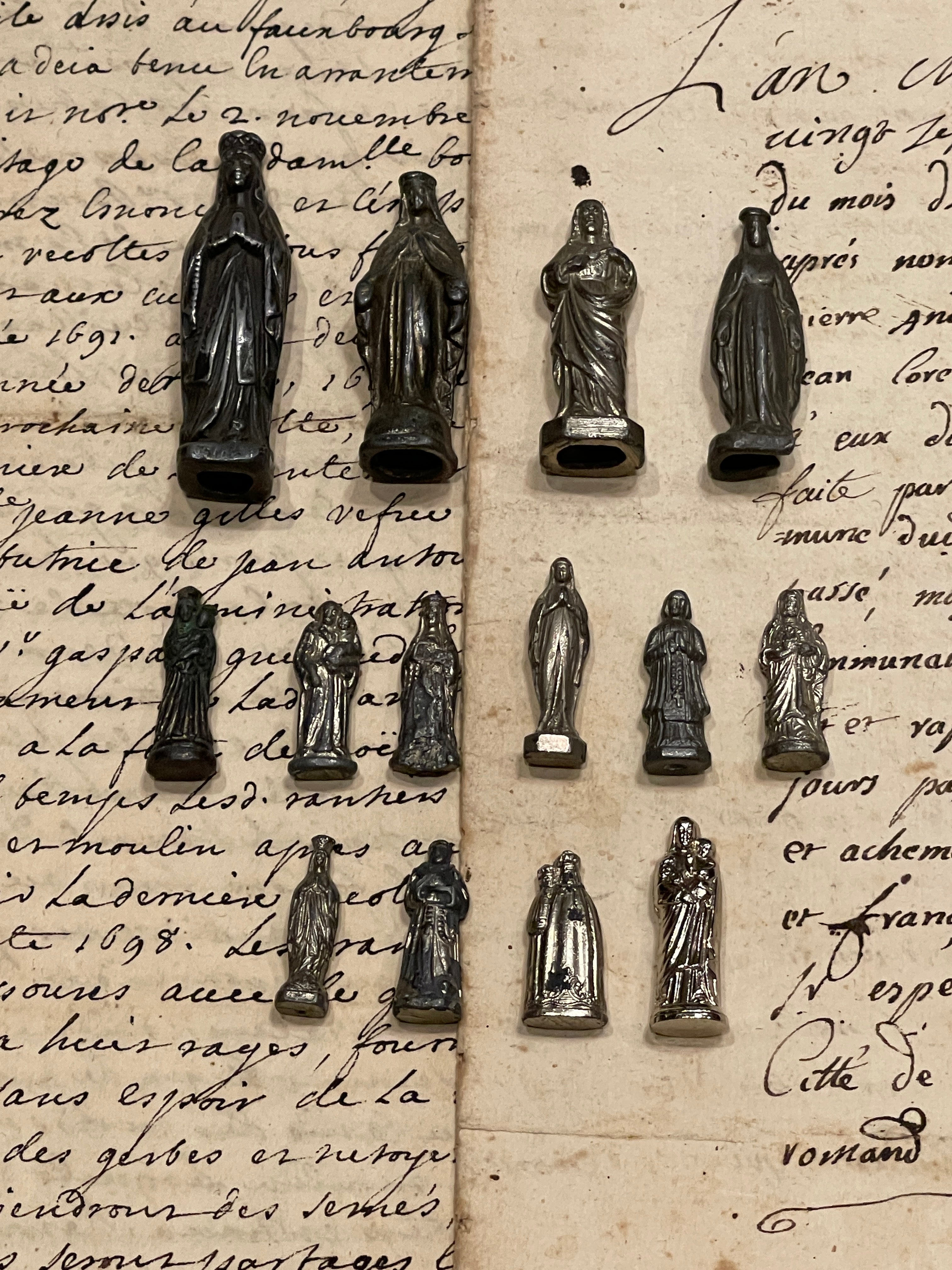 Antique and Vintage French Pocket Shrines