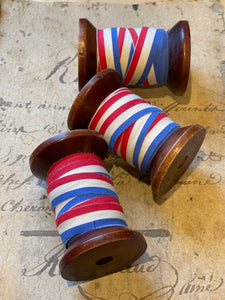 French Striped Flag Ribbon - 5 yd. Spools