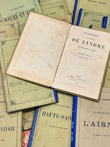 Beautiful Antique French Geographie Books Circa 1890 - 1906