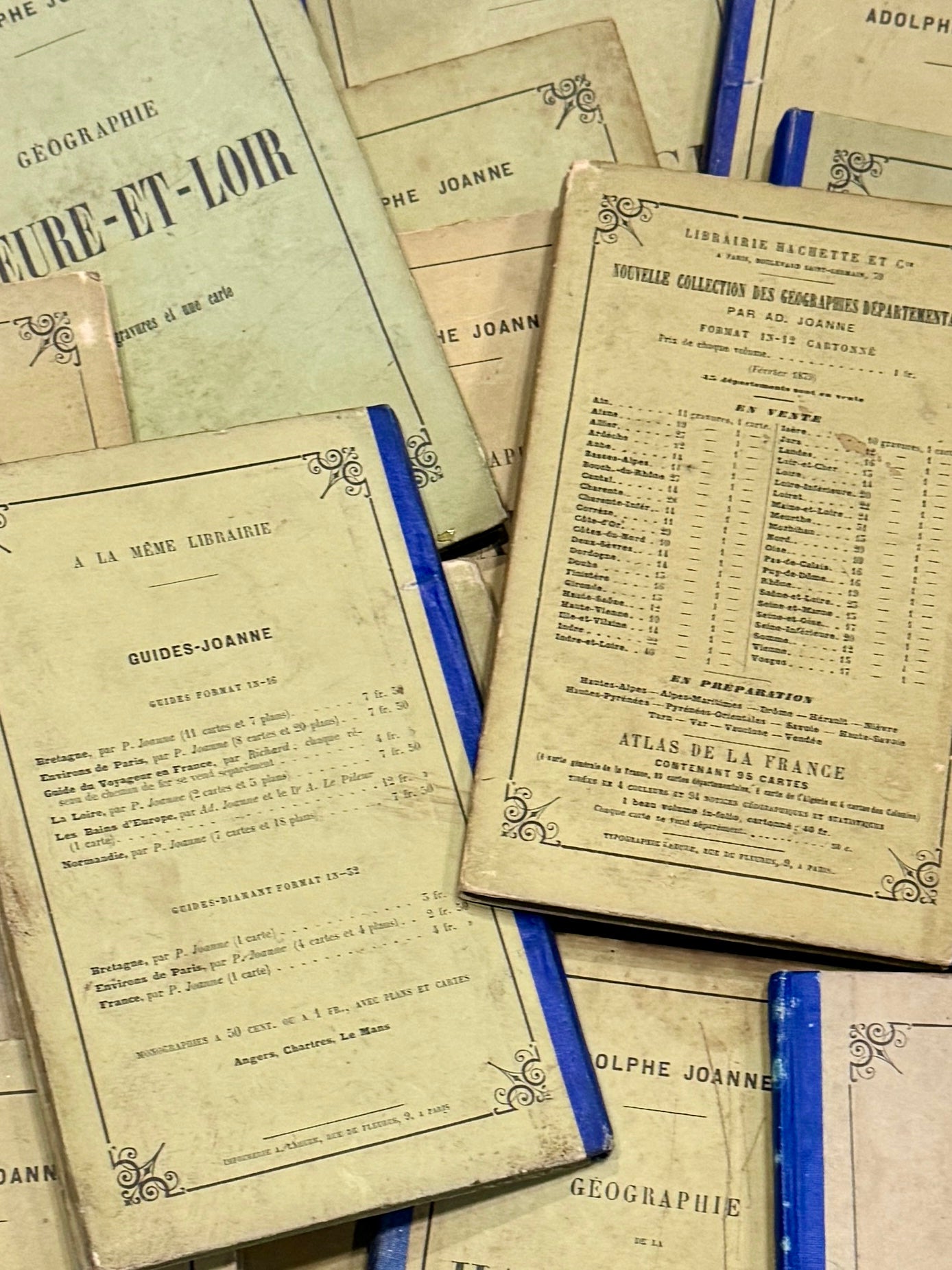 Beautiful Antique French Geographie Books Circa 1890 - 1906